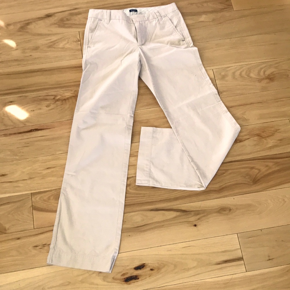 Beige Cotton Pants